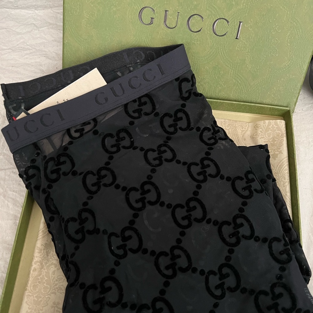 Gucci pattern tights